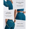 image:imagebaleaf High Waisted Leggings for Women Tummy Control Yoga Workout Pants  25 Workout Leggings with Back Waist Pocket Ultra Soft Medium SupportBlue