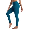 image:imagebaleaf High Waisted Leggings for Women Tummy Control Yoga Workout Pants  25 Workout Leggings with Back Waist Pocket Ultra Soft Medium SupportBlue