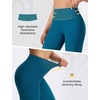 image:imagebaleaf High Waisted Leggings for Women Tummy Control Yoga Workout Pants  25 Workout Leggings with Back Waist Pocket Ultra Soft Medium SupportBlue