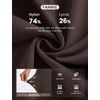 image:imagebaleaf High Waisted Leggings for Women Tummy Control Yoga Workout Pants  25 Workout Leggings with Back Waist Pocket Ultra Soft Medium SupportDark Brown