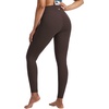 image:imagebaleaf High Waisted Leggings for Women Tummy Control Yoga Workout Pants  25 Workout Leggings with Back Waist Pocket Ultra Soft Medium SupportDark Brown