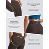 image:imagebaleaf High Waisted Leggings for Women Tummy Control Yoga Workout Pants  25 Workout Leggings with Back Waist Pocket Ultra Soft Medium SupportDark Brown