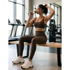 image:imagebaleaf High Waisted Leggings for Women Tummy Control Yoga Workout Pants  25 Workout Leggings with Back Waist Pocket Ultra Soft Medium SupportDark Brown