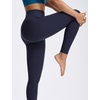 image:imagebaleaf High Waisted Leggings for Women Tummy Control Yoga Workout Pants  25 Workout Leggings with Back Waist Pocket Ultra Soft Medium SupportNavy Blue