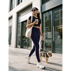 image:imagebaleaf High Waisted Leggings for Women Tummy Control Yoga Workout Pants  25 Workout Leggings with Back Waist Pocket Ultra Soft Medium SupportNavy Blue