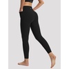image:imagebaleaf Leggings with Pockets for Women No Front Seam High Waisted Yoga Pants Soft Lightweight Workout Leggings 25Black