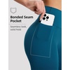 image:imagebaleaf Leggings with Pockets for Women No Front Seam High Waisted Yoga Pants Soft Lightweight Workout Leggings 25Blue