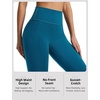image:imagebaleaf Leggings with Pockets for Women No Front Seam High Waisted Yoga Pants Soft Lightweight Workout Leggings 25Blue