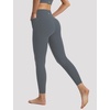 image:imagebaleaf Leggings with Pockets for Women No Front Seam High Waisted Yoga Pants Soft Lightweight Workout Leggings 25Dark Gray