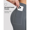 image:imagebaleaf Leggings with Pockets for Women No Front Seam High Waisted Yoga Pants Soft Lightweight Workout Leggings 25Dark Gray