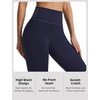 image:imagebaleaf Leggings with Pockets for Women No Front Seam High Waisted Yoga Pants Soft Lightweight Workout Leggings 25Navy Blue