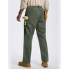 image:imagebaleaf Mens Carpenter Work Pants Ripstop Cargo Pants Stretch Workwear  Lightweight Utility Stretch Workwear with Pockets Tactical HikingArmy Green