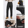 image:imagebaleaf Mens Carpenter Work Pants Ripstop Cargo Pants Stretch Workwear  Lightweight Utility Stretch Workwear with Pockets Tactical HikingBlack