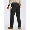 image:imagebaleaf Mens Carpenter Work Pants Ripstop Cargo Pants Stretch Workwear  Lightweight Utility Stretch Workwear with Pockets Tactical HikingBlack