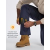image:imagebaleaf Mens Carpenter Work Pants Ripstop Cargo Pants Stretch Workwear  Lightweight Utility Stretch Workwear with Pockets Tactical HikingNavy Blue