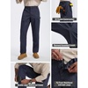 image:imagebaleaf Mens Carpenter Work Pants Ripstop Cargo Pants Stretch Workwear  Lightweight Utility Stretch Workwear with Pockets Tactical HikingNavy Blue
