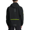 image:imagebaleaf Mens Cycling Rain Jackets Waterproof Windbreaker Raincoat Ligthweight Reflective Hooded Running Packable JacketBlack