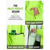 image:imagebaleaf Mens Cycling Rain Jackets Waterproof Windbreaker Raincoat Ligthweight Reflective Hooded Running Packable JacketFluorescent Green