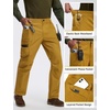 image:imagebaleaf Mens Tactical Pants with 10 Pockets Durable EDC Combat Pants  Breathable Ripstop WrinkleFree StraightLeg Pants for Military and Law Enforcement Hiking WellOrganized StorageBuckthorn Brown