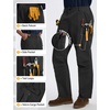 image:imagebaleaf Mens Tactical Pants with 10 Pockets Durable EDC Combat Pants  Breathable Ripstop WrinkleFree StraightLeg Pants for Military and Law Enforcement Hiking WellOrganized StorageBlack