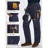image:imagebaleaf Mens Tactical Pants with 10 Pockets Durable EDC Combat Pants  Breathable Ripstop WrinkleFree StraightLeg Pants for Military and Law Enforcement Hiking WellOrganized StorageNavy Blue