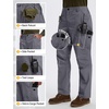 image:imagebaleaf Mens Tactical Pants with 10 Pockets Durable EDC Combat Pants  Breathable Ripstop WrinkleFree StraightLeg Pants for Military and Law Enforcement Hiking WellOrganized StorageDark Gray