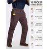 image:imagebaleaf Mens Tactical Pants with 10 Pockets Durable EDC Combat Pants  Breathable Ripstop WrinkleFree StraightLeg Pants for Military and Law Enforcement Hiking WellOrganized StorageDark Brown