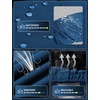 image:imagebaleaf Mens Waterproof Cycling Pants Bike Trousers BreathableNavy Blue