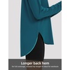 image:imagebaleaf Womens Long Sleeve Workout Tops Lightweight Shirts  Loose Fit Thumb Holes Crew Neck UPF 50 Yoga Athletic Running ExerciseBlue