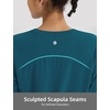 image:imagebaleaf Womens Long Sleeve Workout Tops Lightweight Shirts  Loose Fit Thumb Holes Crew Neck UPF 50 Yoga Athletic Running ExerciseBlue