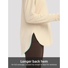 image:imagebaleaf Womens Long Sleeve Workout Tops Lightweight Shirts  Loose Fit Thumb Holes Crew Neck UPF 50 Yoga Athletic Running ExerciseLight Brown