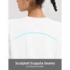 image:imagebaleaf Womens Long Sleeve Workout Tops Lightweight Shirts  Loose Fit Thumb Holes Crew Neck UPF 50 Yoga Athletic Running ExerciseStar White