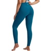 image:imagebaleaf High Waisted Leggings for Women Tummy Control Yoga Workout Pants  25 Workout Leggings with Back Waist Pocket Ultra Soft Medium SupportBlue