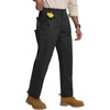 image:imagebaleaf Mens Carpenter Work Pants Ripstop Cargo Pants Stretch Workwear  Lightweight Utility Stretch Workwear with Pockets Tactical HikingBlack